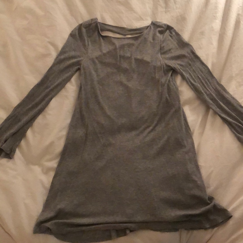 Altar’d State Long Sleeve Gray Dress